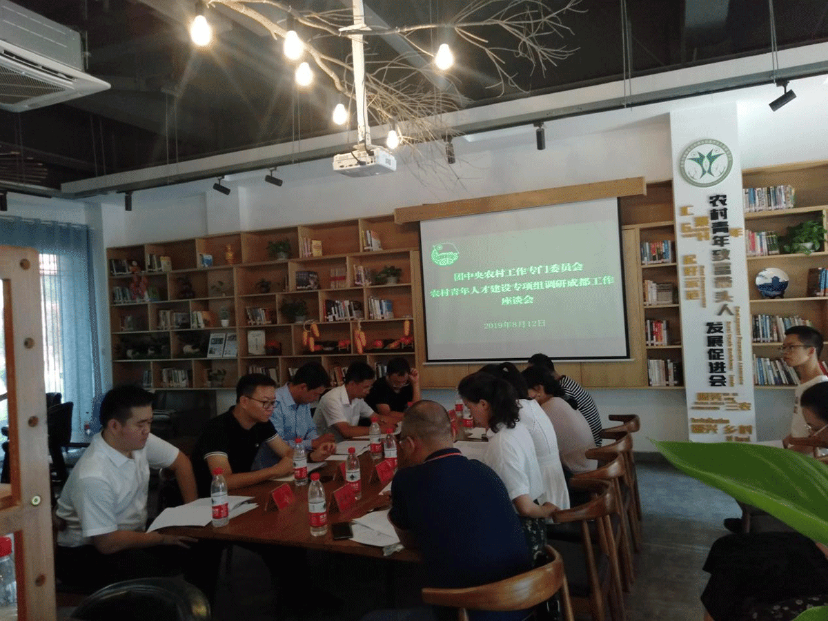 团中央农村工作专门委员会农村青年人才建设专项组在郫调研工作会议