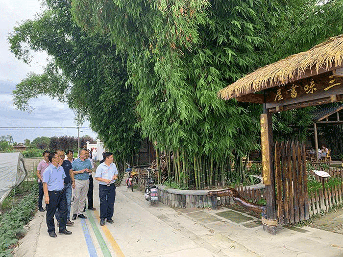 宜宾珙县领导参观考察我司规划项目 （郫都区先锋村农夫记忆）